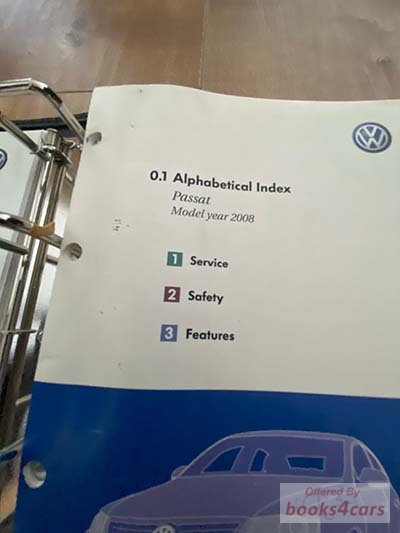 view cover of 2008 VW Passat Sedan Owners Manual by Volkswagen