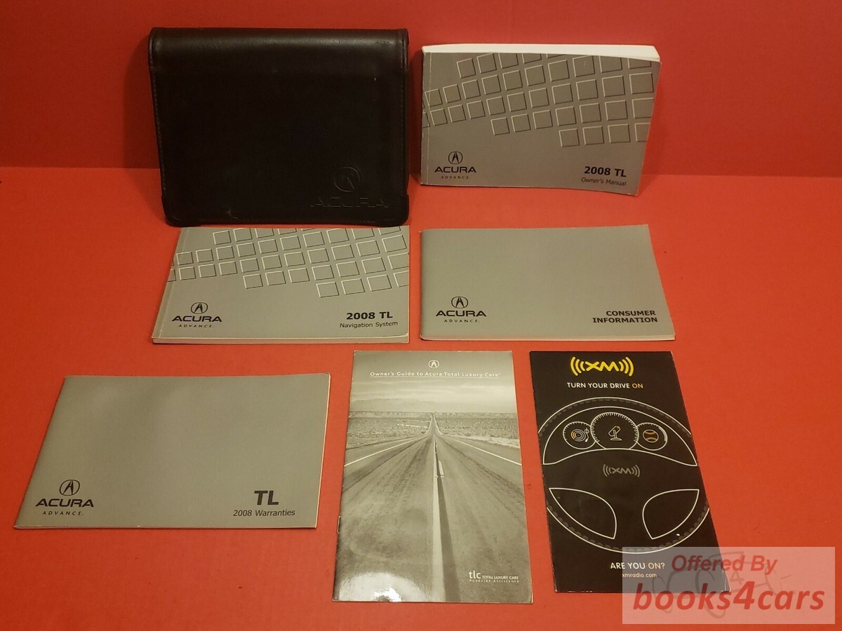 view cover of 2008 TL Navigation owners manual by Acura