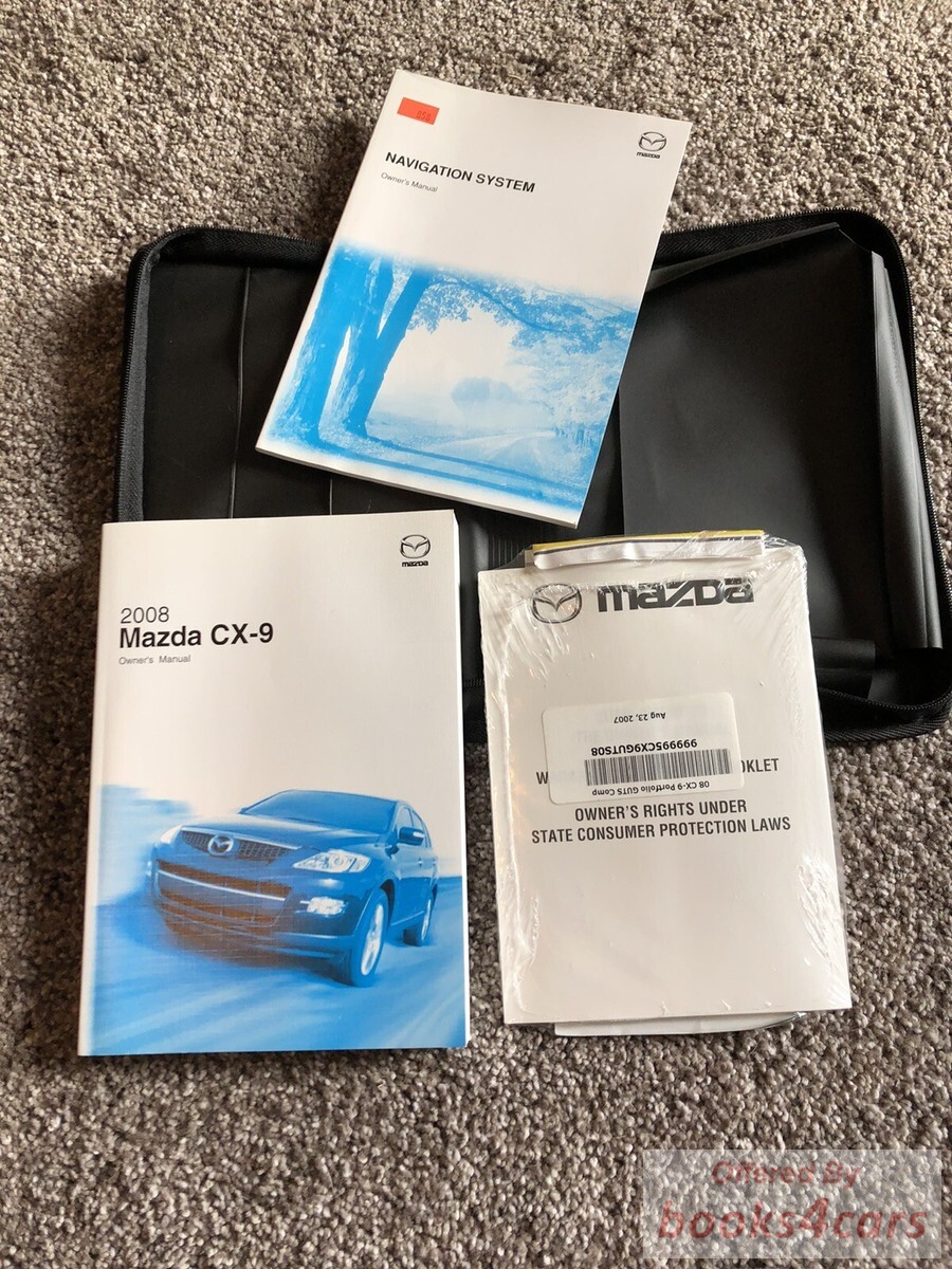 view cover of 2008 Mazda CX9 Navigation System owners manual