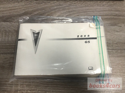 view cover of 2008 G5 owners manual by Pontiac