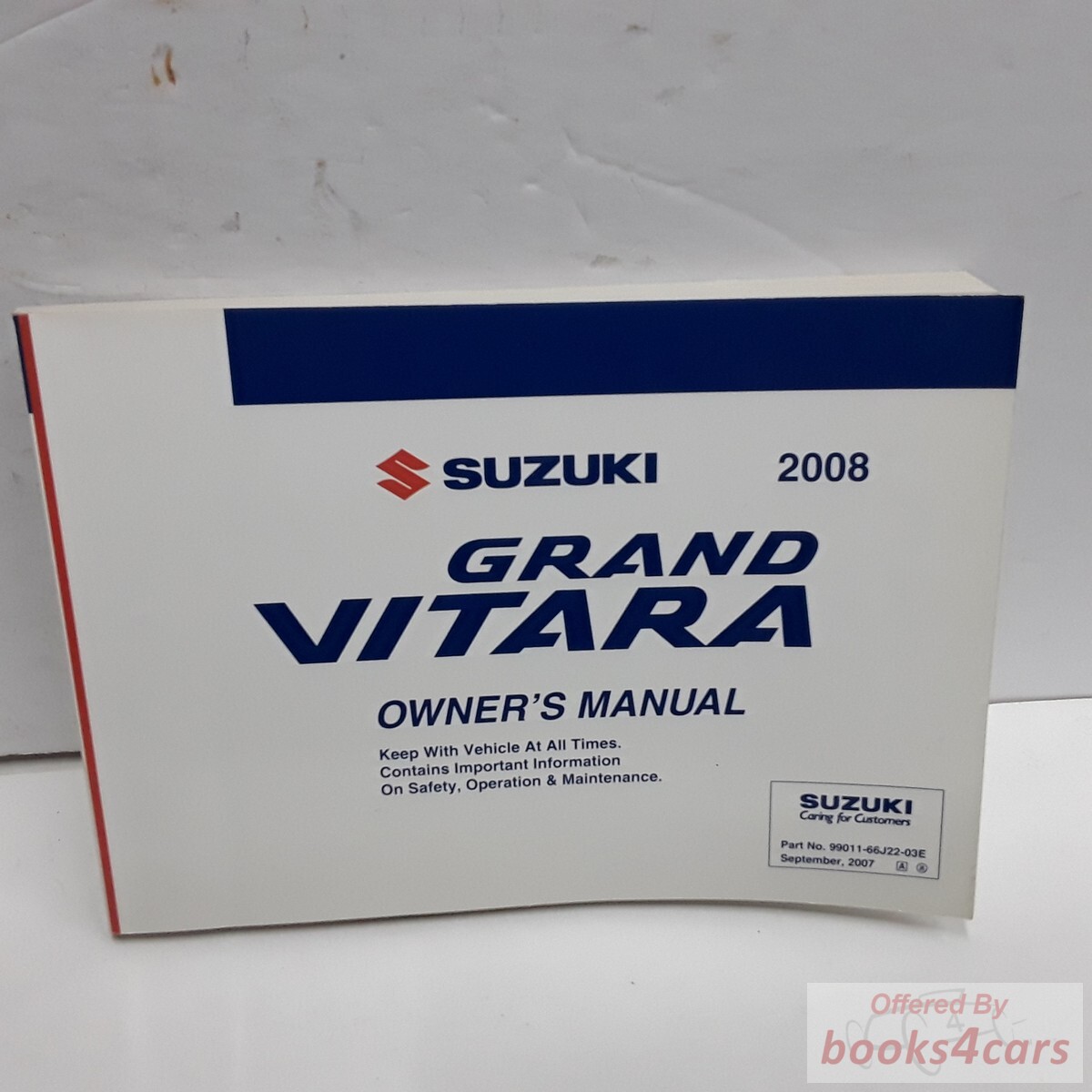 view cover of 2008 Suzuki Grand Vitara Owners manual