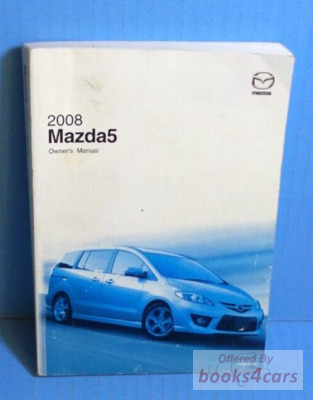 view cover of 2008 Mazda5 owners manual for Mazda 5 & Premacy