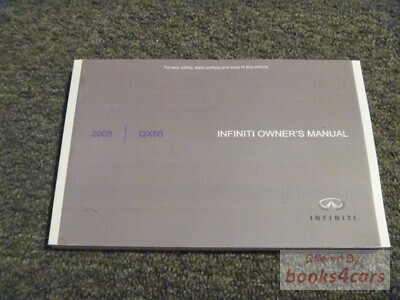 view cover of 2008 QX56 Owners Manual by Infiniti QX