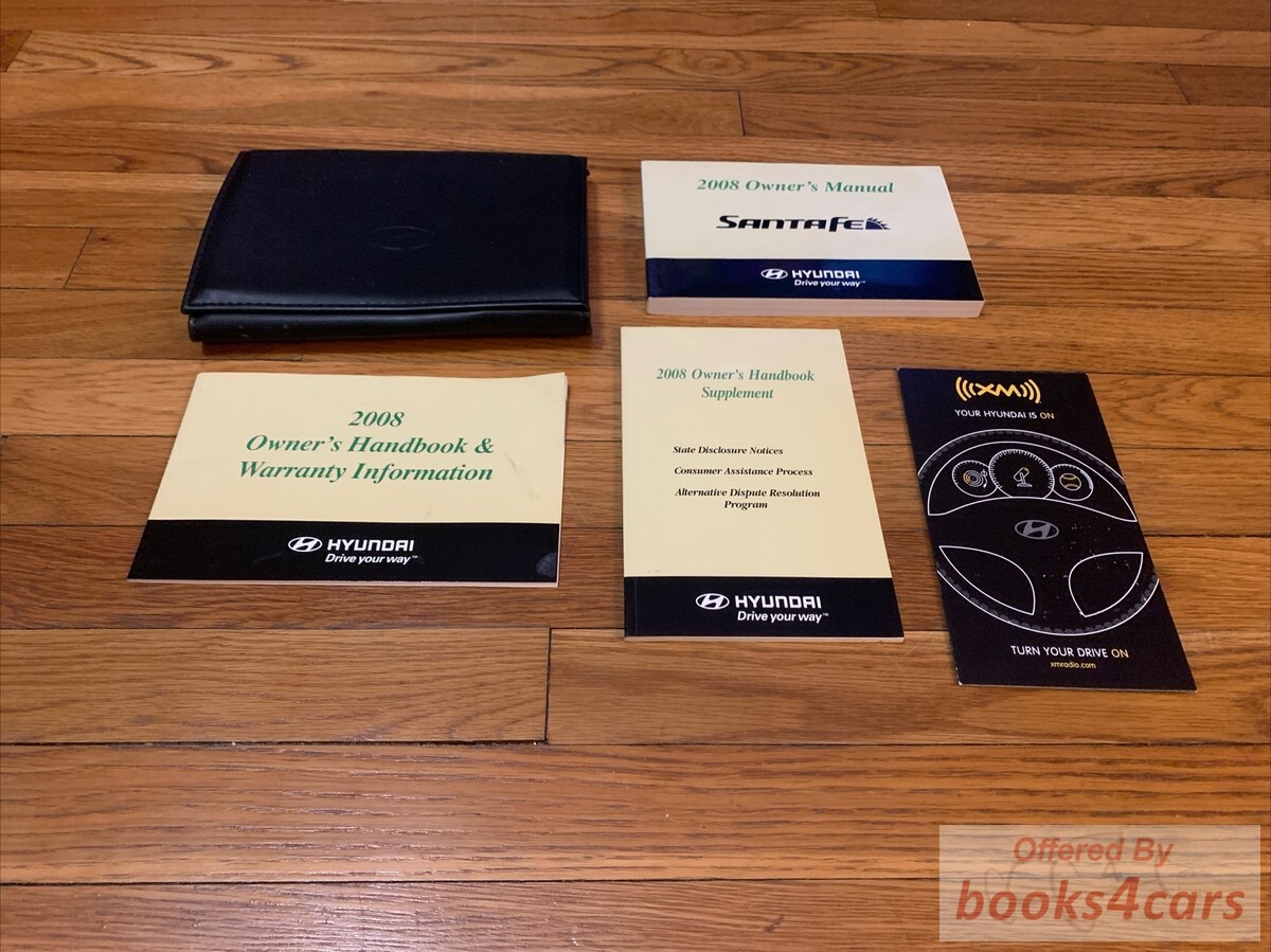 view cover of 2008 Santa Fe owners manual by Hyundai