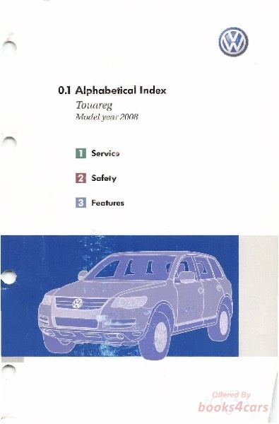view cover of 2008 VW Touareg Owners Manual by Volkswagen