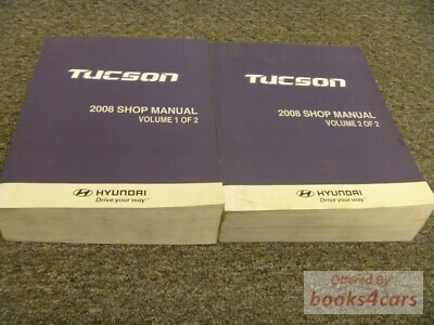 view cover of 2008 Tucson shop service repair manual 2 volumes by Hyundai
