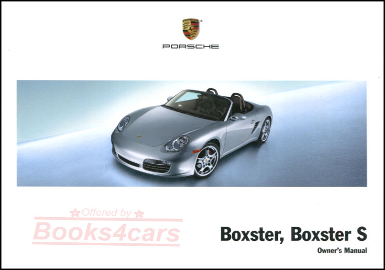 view cover of 2008 Boxster owners manual by Porsche
