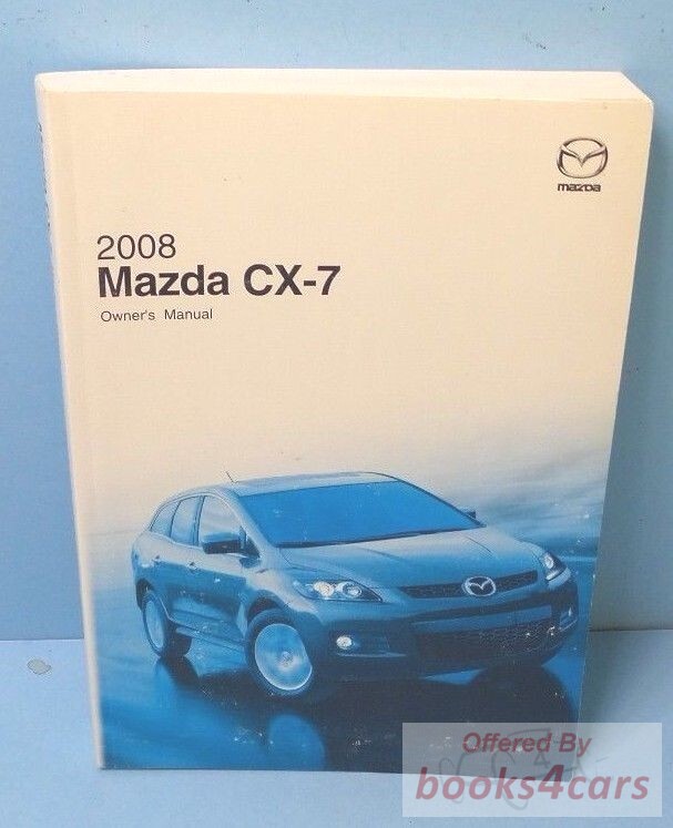 view cover of 2008 Mazda CX7 owners manual for CX-7