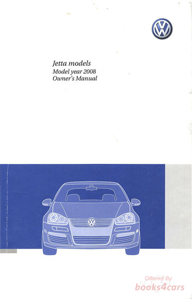 view cover of 2008 Volkswagen Jetta owners manual by VW
