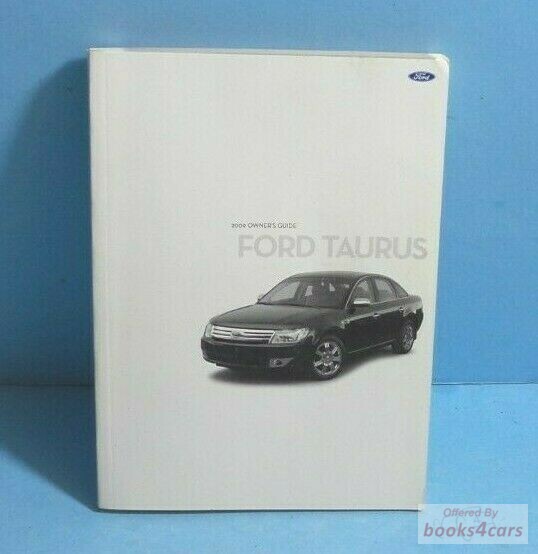 view cover of 2009 Taurus sedan owners manual by Ford