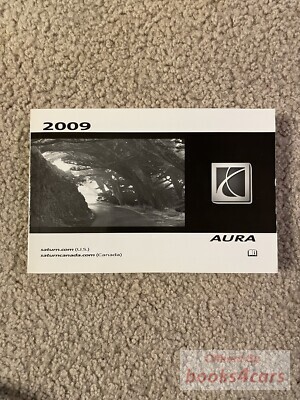 view cover of 2009 Aura owners manual by Saturn