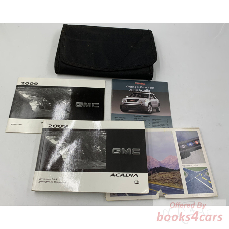 view cover of 2009 Acadia owners manual by GMC