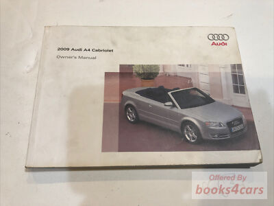 view cover of 2009 Audi A4 Cabriolet Convertible Owners Manual