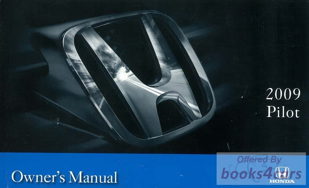 view cover of 2009 Pilot Owners Manual by Honda