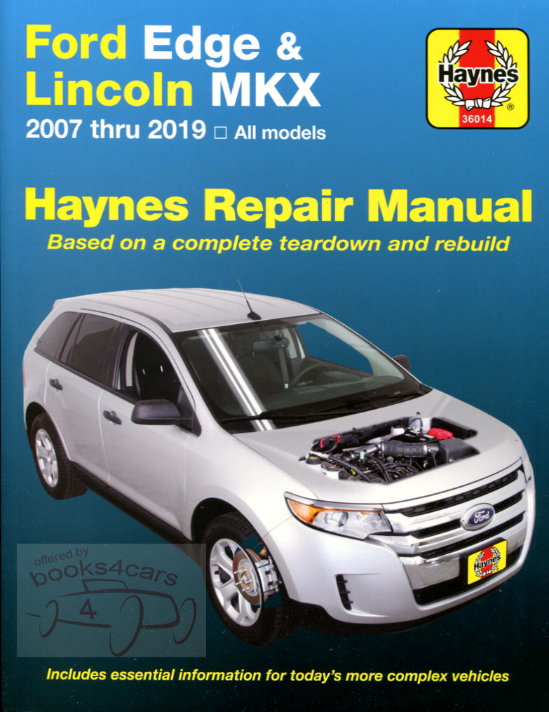 view cover of 2007-2019 Ford Edge Lincoln MKX Shop Service Repair Manual by Haynes