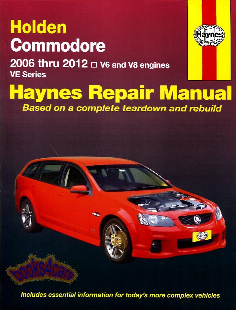 view cover of 2006-2017 Holden Commodore & Pontiac G8 & Chevrolet SS sedan wagon 6 cylinder & V8 Shop Service Repair manual by Haynes includes 3.0 3.6 6.0 & 6.2 incl LS2 & LS3
