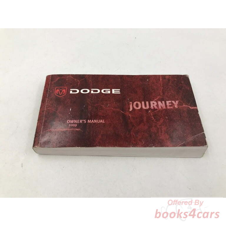 view cover of 2009 Journey owners manual by Dodge