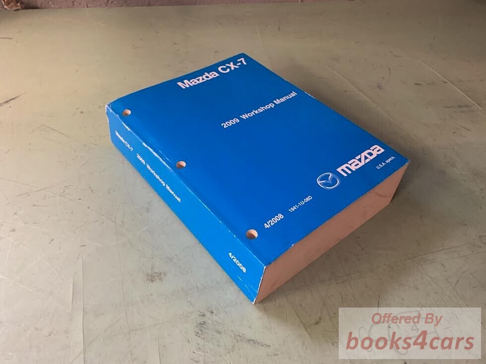 view cover of 2009 CX7 Shop Service Repair Manual by Mazda for CX-7