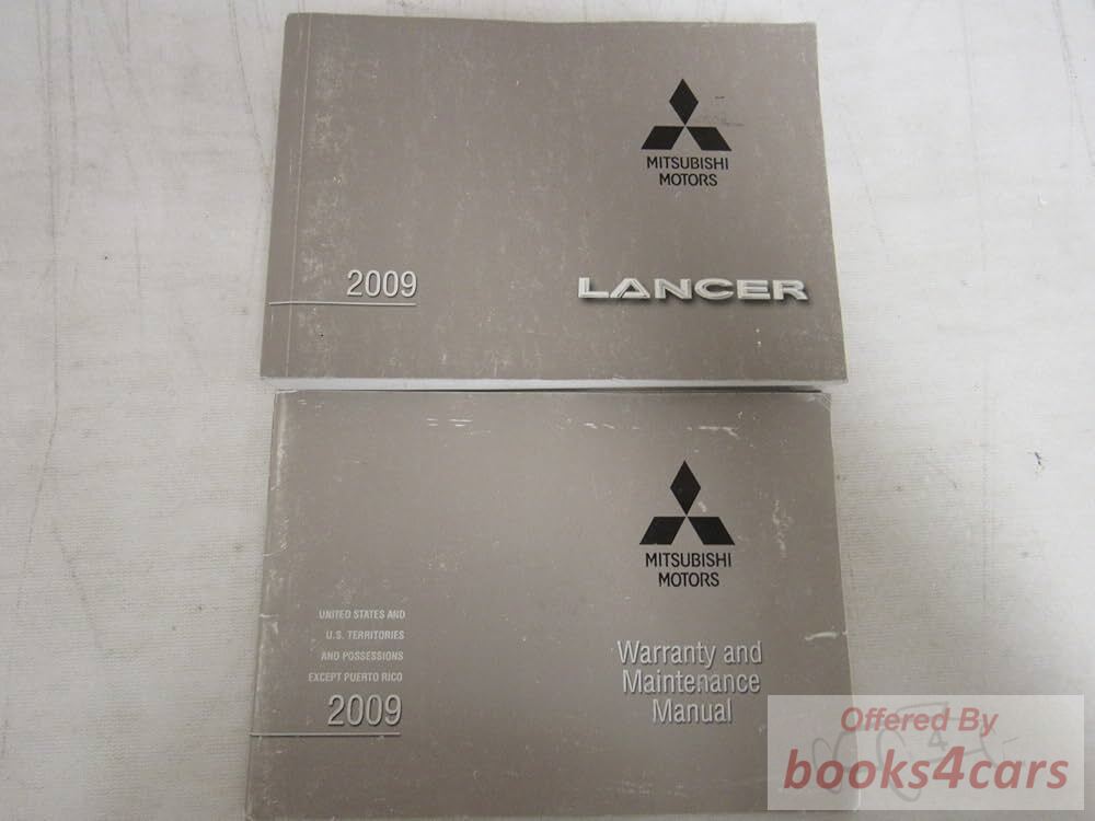 view cover of 2009 Mitsubishi Lancer Owners Manual