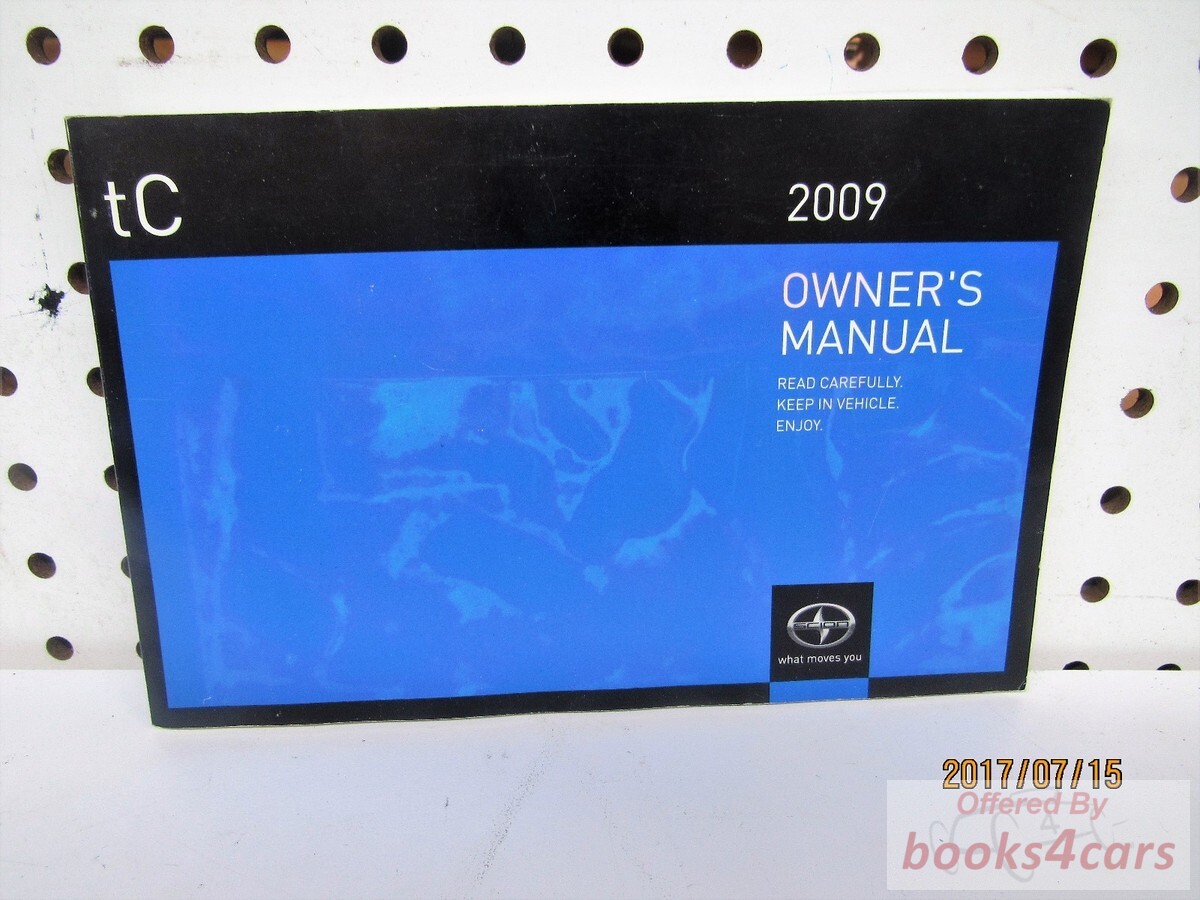view cover of 2009 tC Owners Manual by SCION