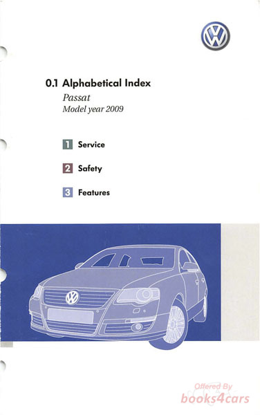 view cover of 2009 VW Passat Sedan Owners Manual by Volkswagen
