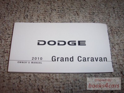 view cover of 2010 Grand Caravan Owners Manual by Dodge