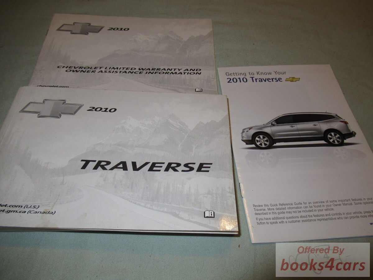 view cover of 2010 Traverse owners manual by Chevrolet