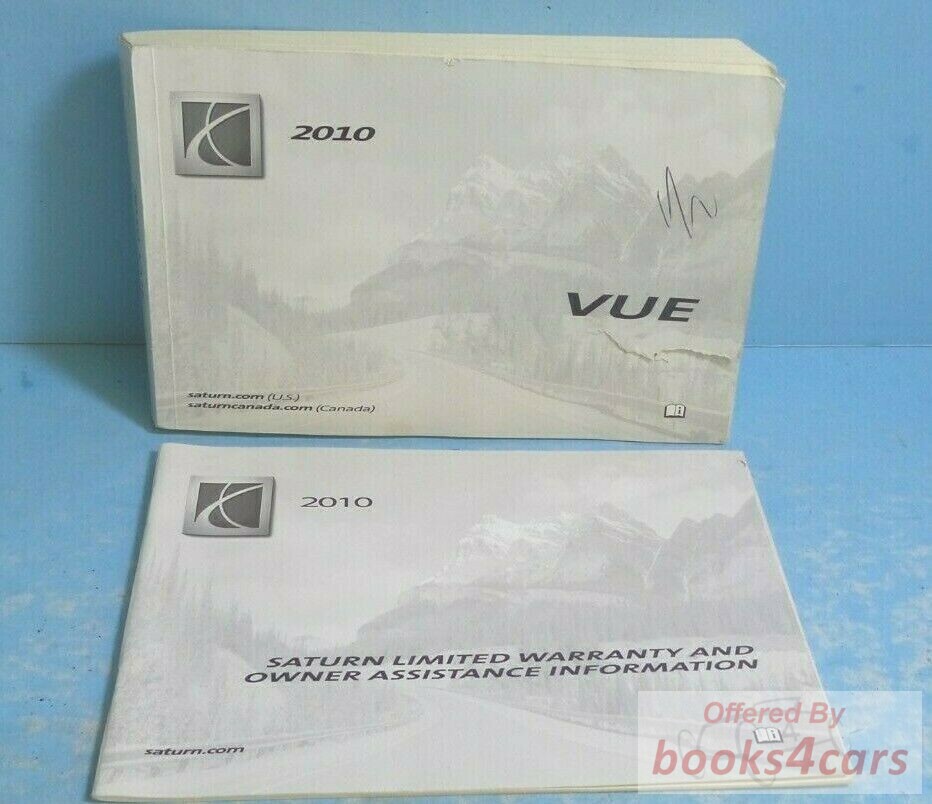 view cover of 2010 VUE owners manual by Saturn