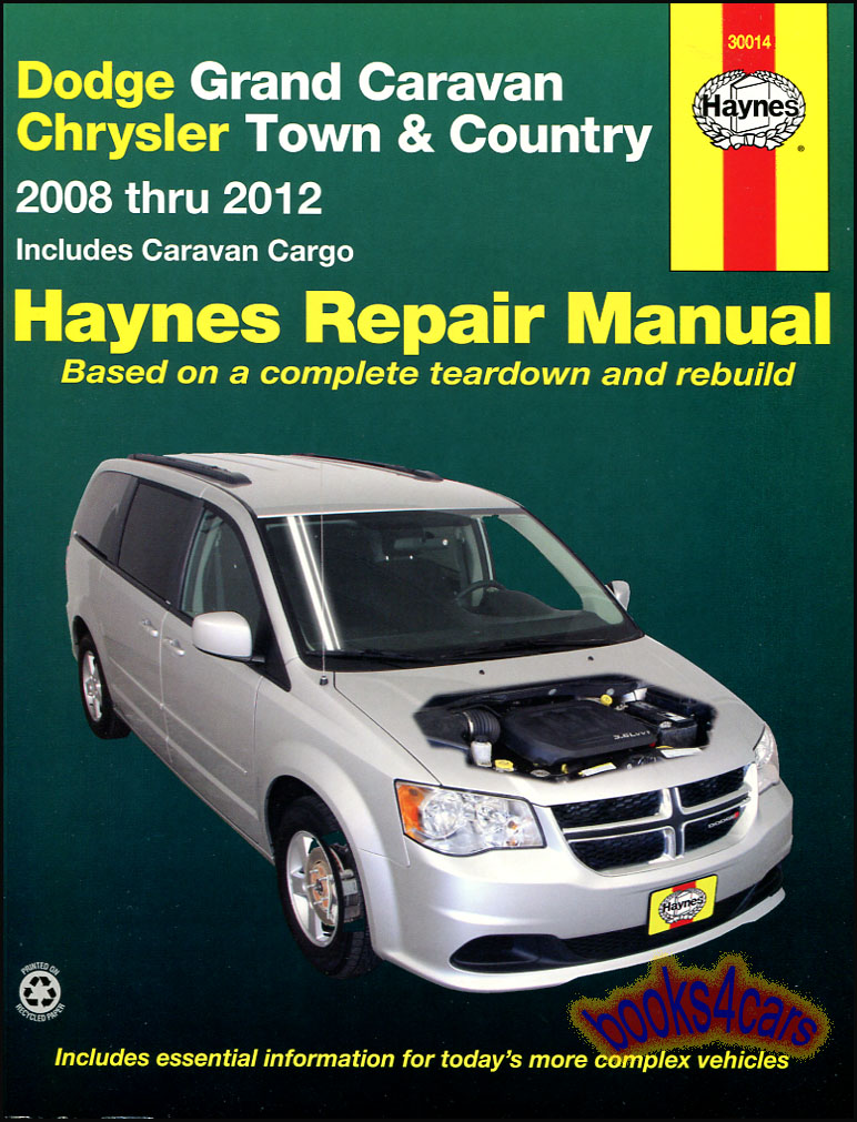 view cover of 2008-2018 Dodge Caravan & Chrysler Town & Country Shop Service Repair Manual 304 pages by Haynes