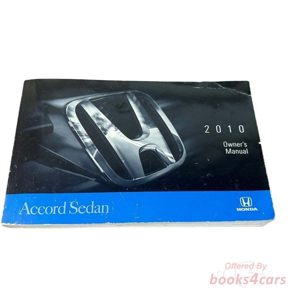 view cover of 2010 Accord 4 Door Owners Manual by Honda