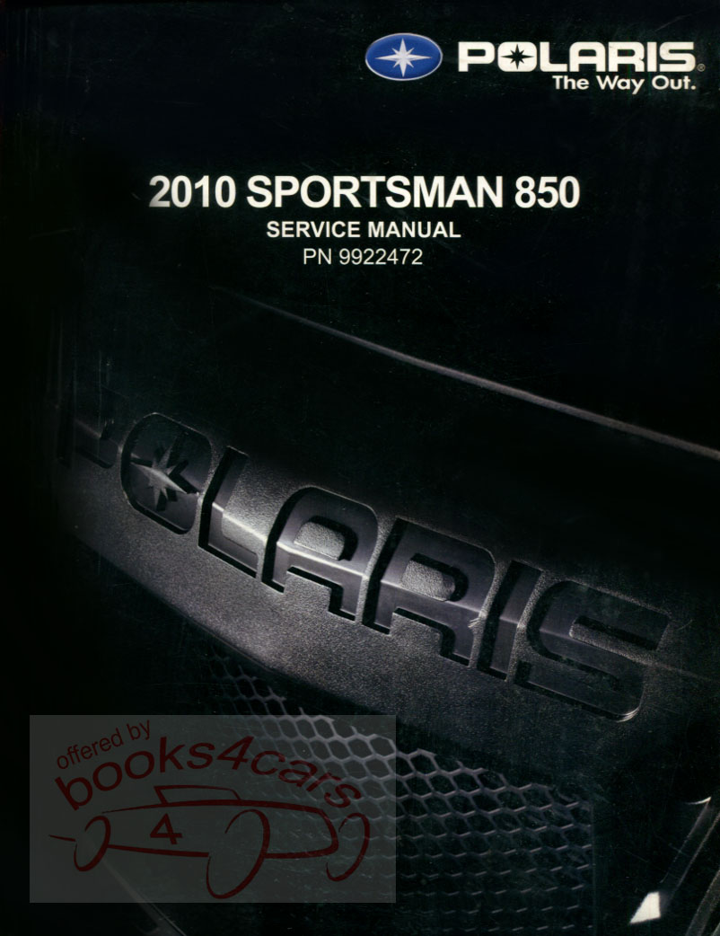 view cover of 2010 Polaris Sportsman 850 Shop Service Repair Manual