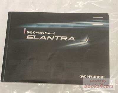 view cover of 2010 Elantra owners by Hyundai