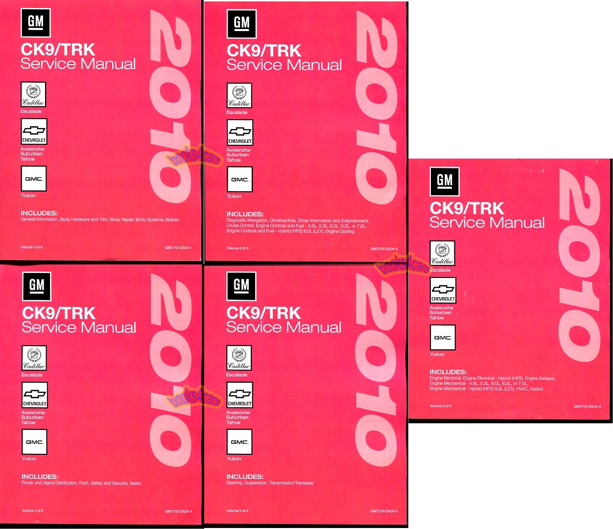 view cover of 2010 Tahoe Avalanche Yukon Escalade / ESV / EXT & Suburban Shop Service Repair Manual by Chevrolet Cadillac & GMC Truck