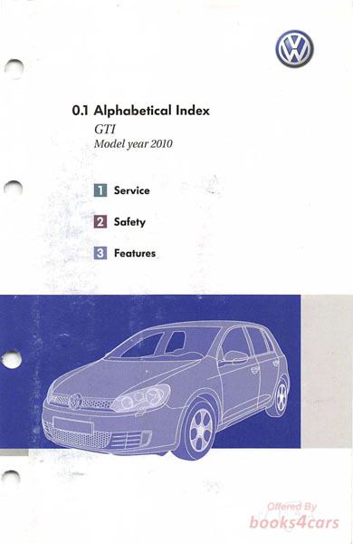 view cover of 2010 Volkswagen GTI Owners Manual by VW