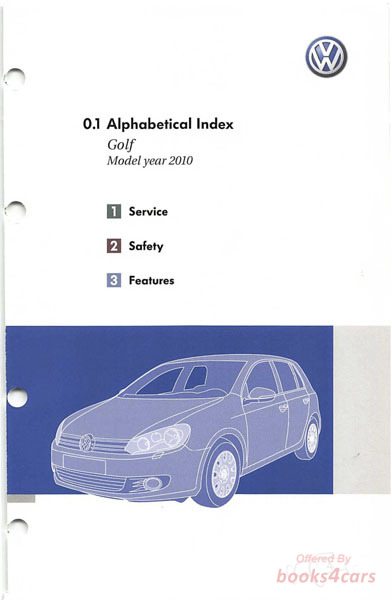 view cover of 2010 VW Golf owners manual by Volkswagen