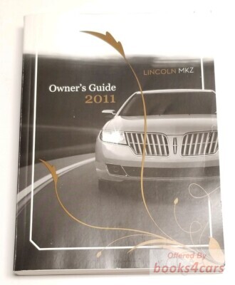 view cover of 2011 MKZ Owners Manual by Lincoln