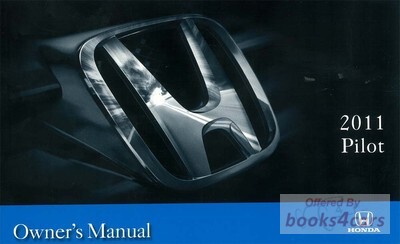 view cover of 2011 Pilot owners manual by Honda