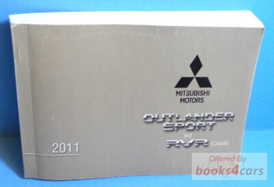 view cover of 2011 Outlander Sport owners manual by Mitsubishi