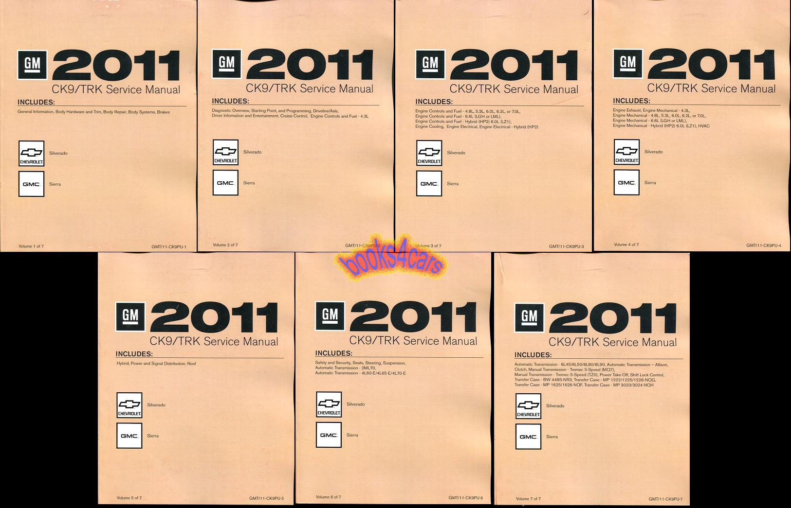 view cover of 2011 Chevrolet Silverado & GMC Sierra Shop Service Repair Manual Set