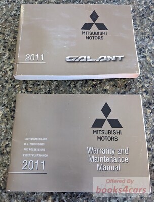 view cover of 2011 Mitsubishi Galant Owners Manual