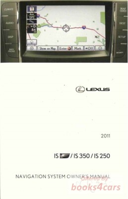view cover of 2011 IS250 IS350 Navigation owners manual by Lexus