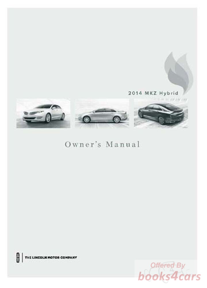 view cover of 2012 MKZ Hybrid owners manual by Lincoln