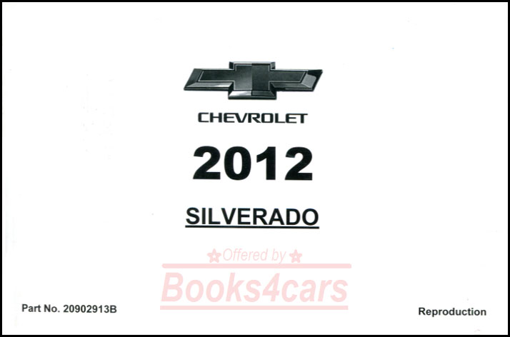 view cover of 2012 Silverado owners manual by Chevrolet