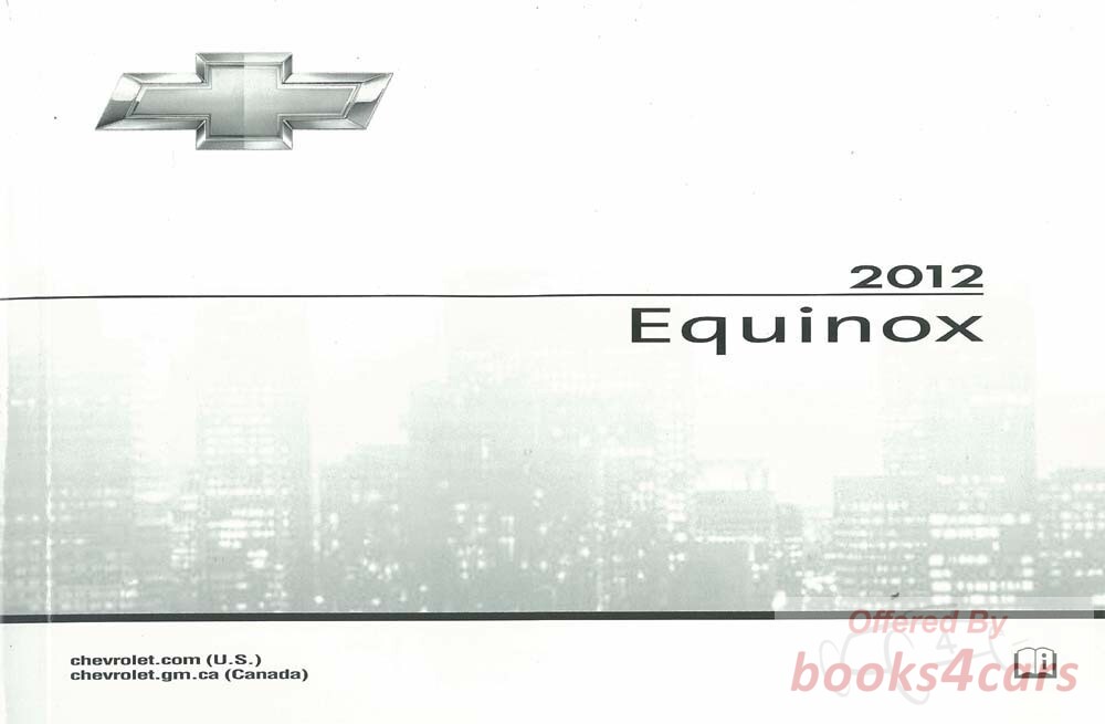 view cover of 2012 Equinox owners manual by Chevrolet