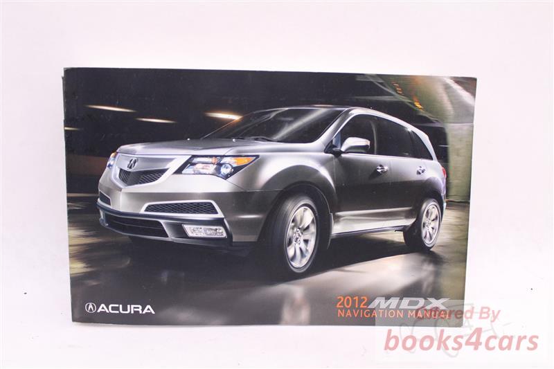 view cover of 2012 MDX owners manual by Acura