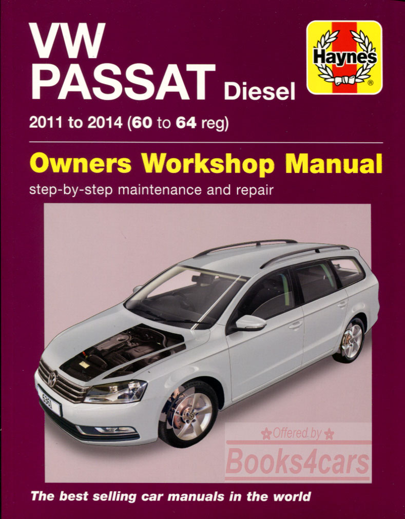 view cover of 2011-2014 Volkswagen Passat Diesel Shop Service Repair VW Manual by Haynes for 2WD 2.0 & 1.6