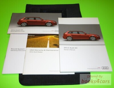 view cover of 2012 Audi A3 owners manual by Audi