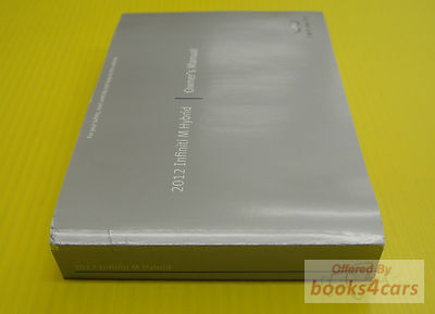 view cover of 2012 M Hybrid owners manual by Infiniti