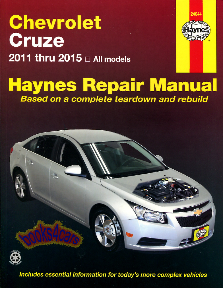 view cover of 2011-2019 Chevrolet Cruze shop service repair manual by Haynes 256 pgs 1.4 1.8 gas engines does not include Diesel