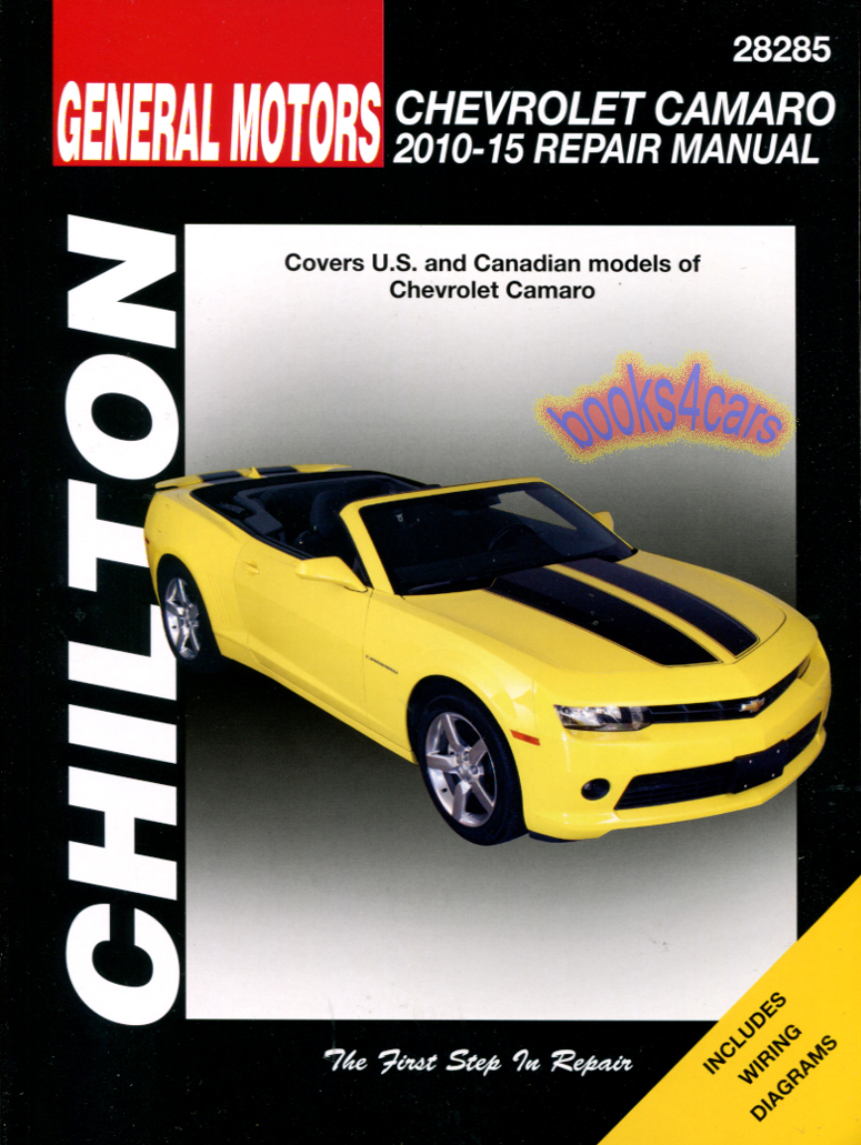 view cover of 2010-2015 Camaro Chilton Shop Service Repair Manual for Chevrolet - does not include items specific to Z/28